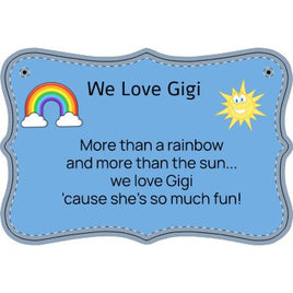 Personalized plaque for Grandma, Gigi, Mimi...